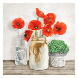 Floral Composition With Mason Jars Ii-Paper Art-26,,X26,,