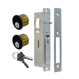 Storefront Door Lock Swing Deadbolt Solid Brass Cylinder Double Keyed Cylinder Combo Keyed Alike for Aluminum Zinc Alloy Shop Do