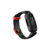 Fitbit Ace 3 ActivityTracker for Kids 6+ One Size, Black/Racer Red