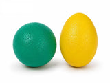 Textured Sensory Stress Relief Balls Green Round Ball & Yellow EggShaped Ball, Hand Exercise Therapy And Massage Toys For Kid