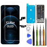 Soft OLED Screen Replacement for iPhone Xs Max 6.5 inch [NOT LCD],3D Touch Screen Display Digitizer Repair Kit Assembly with Rep