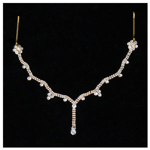 Rhinestone Head Chain Bridal Headband Chain Wedding Crystal Forehead Headband Hair Accessories for Women