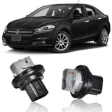 PIT66 2PCS Front Part Turn Signal Light Bub Plug Socket, Compatible with Dodge Dart 2013 2014 2015 2016 68186725AB Black
