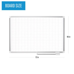 Magnetic Porcelain Dry-Erase Planning Board