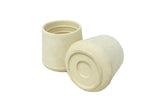 Shepherd Hardware 8756E Leg Tips 1-1/8-Inch Inside Diameter Rubber Chair Leg Caps, 24 Pack, White