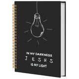 PQKIY Bible Notebook for Women,Spiral Bible Jesus Notebook,Christian Gifts,Church Notes Journal,Scripture Notebook for Church No