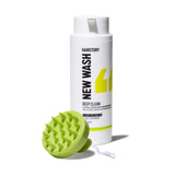 Hairstory New Wash Deep Clean with Bonus Scalp Brush - Detergent Free Shampoo for Oily Fine Hair, Sulfate Free Volumizing Cleans
