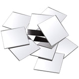 Jetec 25 Pcs Mini Size Acrylic Square Mirror Adhesive Small Square Mirror Tiles for Crafts and DIY Projects Supplies (2 Inches)