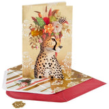 NIQUEA.D, Cheetah with Flower Crown Collectors Edition Birthday Card