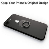 Transparent Phone Ring Holder Grip Tomorotec 360 Degree Free Rotation, Clear Cell Phone Finger Ring Kick-Stand Compatible with i