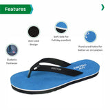 Ortho Joy Doctor Orthopedic Slippers For Ladies Daily Use/Mcr Chappals For Women,Sea Blue,3,B09H77TH8Z