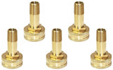 Interstate Pneumatics FGF104 3/4 Inch GHT Female x 1/4 Inch Male NPT Hose Fitting Swivel Pack of 5