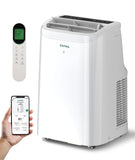 ZAFRO 10000 BTU Portable Air Conditioners (6000 BTU SACC), AC Unit for Bedroom with Drainage-free Cooling, Fan & Dehumidifier, 4