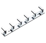 Vreni Fizi 6 Pin Bathroom Cloth Hooks Hanger Door Wall Bedroom Bathroom Robe Hooks Rail For Hanging Keys,Clothes,Towel Steel Hoo