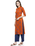 Gosriki Women'S Rayon Kurta (Kur190030-Xxl_2Xl_Orange),2xl,,B07QHS6TBJ