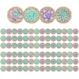 Rustic Bloom Succulents DieCut Border Trim, 35 Feet Per Pack, 6 Packs