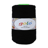 golo Wool Cone Yarn for Weaving 8.8oz 400yd 100% Wool Yarn for Hand Knitting 416- Black