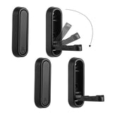 Dntorx Folding Coat Hooks, 4 Pcs Foldable Black Wall Hooks Heavy Duty Foldable Hook Bathroom Towel Hooks Robe Hooks Wall Mounted