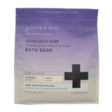Pursoma Digital Detox Sleep Sea Salt Bath Soak with Coconut + Vanilla Aromatherapy Blend for Relaxing and Promoting Deep and Res