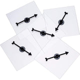 Gejoy 5 Pack Transparent Spinners for Classroom Clear Spinners Dry Erase Math Game with Rotating Arrow