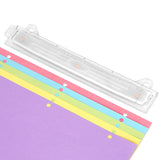 AEFFNOC 3 Hole Punch, Portable 3 Hole Puncher for Binder, Three Hole Punchers with 10 Inches Ruler, 3 Ring Hole Punches, 5 Sheet