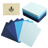 Moriquill 100 Sheets ATC Cards, Blue 300gsm Acid-Free Cardstock, About 2.5 x 3.5 in Rounded Corner Blank Artist Trading Cards, D