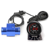ZHSYMX Universal 52mm Water Temperature Gauge 100-300F(38-150C) Electronic Red Digital LED DC12V/24V for Car Automotive with Ala