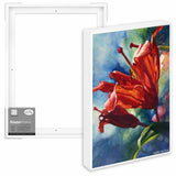 Ampersand Floaterframe for Wood Panels, 1.5 Inch Depth, Thin, 18x24 Inch, White (FTHIN151824W)