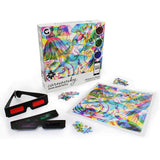 Ginger Fox RGB Ocean by Carnovsky 500 Piece 3 Pictures in 1 Jigsaw Puzzle - Includes Artwork Print, Glasses & Lens App