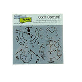 Crafters Workshop Mini Template Time Travel, 6x6 Inches, Black/White