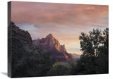 The Watchman, Zion National Park, Utah-Canvas Art-24X18