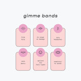 Gimme Beauty - Fine Hair Ties - Black Onyx - Seamless, No Break Microfiber Elastic Hair Ties - Firm Yet Gentle Hair Accessories