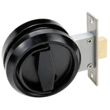 FarBoat 1 Set Recessed Flush Lock for Cabinet 201 Stainless Steel Round Sliding Door Pull Hidden Privacy Locker Knobs Handles (B