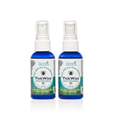 3 Moms Organics, TickWise 2oz Extra Strength Happy Campers 2-Pack - DEET- Free, Tick and Insect Repellent, Plant Based Essential