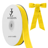 JaoZuyard Gold Yellow Velvet Ribbon 5/8 X 10 Yards Gold Yellow Velvet Ribbon for Gift Wrapping Christmas Decoration Crafts Wreat