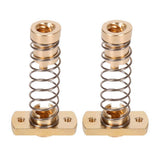 2-Pack Cr10 Z Axis T8 Anti Backlash Spring Loaded Nut Elimination Gap Brass Nuts For Upgrade Ender 3 Ender 3S Ender 3 Pro V2 Cr-