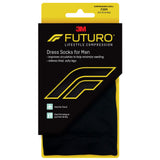 FUTURO Dress Socks For Men Firm Compression Medium Black 1 Pair (Pack of 6)
