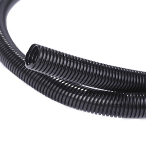 Alex Tech 50ft - 1 inch Split Wire Loom Tubing Wire Conduit - Black