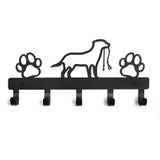 PET ARTIST Dog Leash Holder for Wall, Metal Dog Leash Hooks for Wall Decorative, Dog Leash Hanger Organizer Wall Mount with 5 Ho