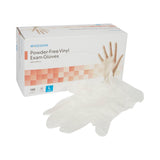 McKesson Powder-Free, Vinyl Exam Gloves, Non-Sterile, Large, 150 Count, 10 Boxes, 1500 Total