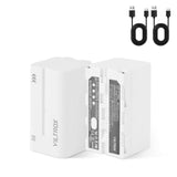 VILTROX NP-F750 Battery 2 Pack 4400mAh Replacement Battery for F550 F570 F770 F750 F970 F960 F950 F330, Rechargeable Battery Com