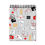 Plan To Gift Docter Texture Spiral Wiro Diary Notebook Journal Drawing Book Blank Unruled Pages Potrait A4 (Size 8X11)