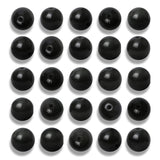 NITOPUPU 100Pcs 8mm Natural Smooth Obsidian Gemstone Beads Round Loose Stone Beads for Jewerly Making with Crystal Stretch Cord