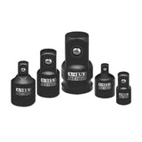 NEIKO 30249A 5 Piece Impact Socket Adapter Set, Standard SAE, 1/4, 3/8, 1/2 CrV Steel Impact Driver & Wrench Conversion Kit So