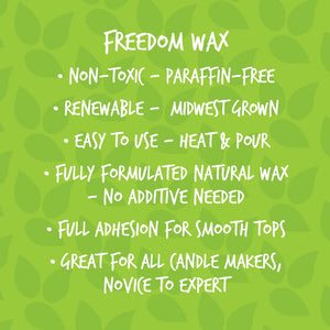 American Soy Organics- 10 Lb Of Freedom Soy Wax Beads For Candle Making - Microwavable Soy Wax Beads - Premium Soy Candle Making