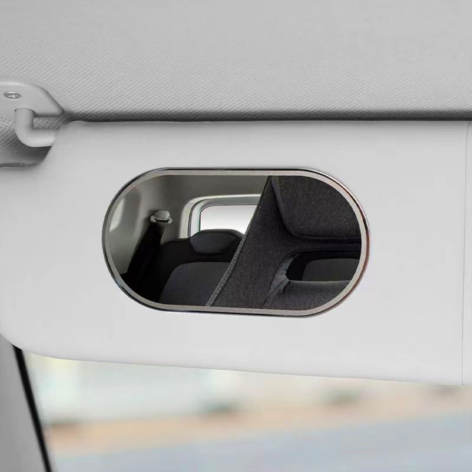 car Interior Mirror Styling Accessories car Seatback Universal Mirror Portable Self-Adhesive Makeup Mirror car Sun Protection Vi