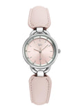 Fastrack Vyb Muse With Quartz Analog Pink Dial Steel Pu Leather & Alloy Strap Watch For Girls - Fv60114Sd01W