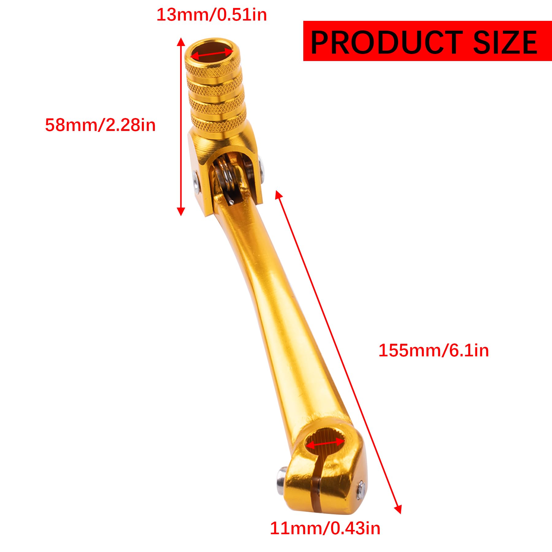OTOHANS AUTOMOTIVE CNC Aluminum 2 Folding Gear Shifter Shift Lever for Honda XR50 CRF50 XR CRF 50cc 70cc 90cc 110cc 125cc Dirt