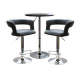 Amerihome Bsset29 Modern Curvy Bistro Set - 3 Piece Set
