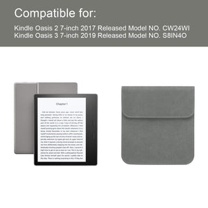WALNEW 7'' Sleeve for Kindle Oasis - Protective Insert Sleeve Case Cover Bag Fits Kindle Oasis 10th Generation 2019 / 9th Genera
